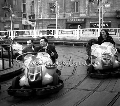 Funfair. Milan, 1950